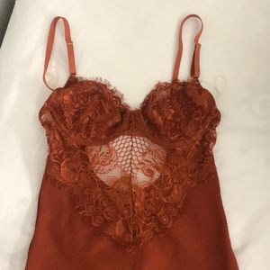 Rust Orange Mini Dress